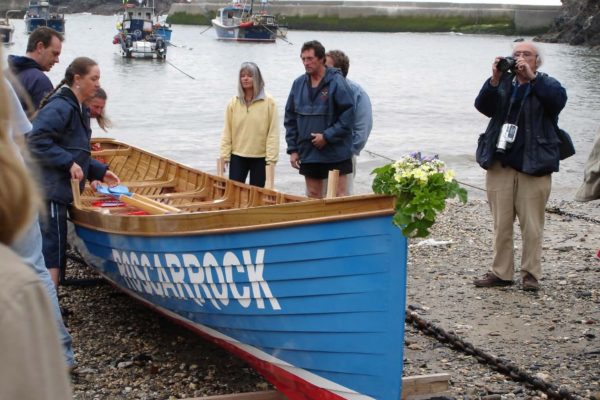 The launch of Port Isaac's second Gig Roscarrock