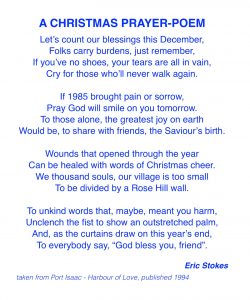 A Christmas Prayer-Poem - Port Isaac Heritage